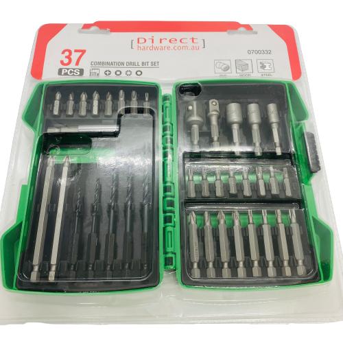 37 Piece Combination Drill Bit Set