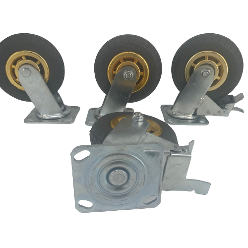 6" (150mm) Heavy Duty Swivel Castor Wheels - 4 Piece Set