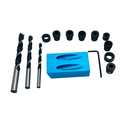 15 Degree Dowel Jig Drill Guide Set (17PCS set)