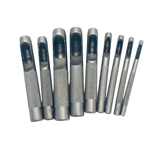 9 Piece Hollow Punch Set