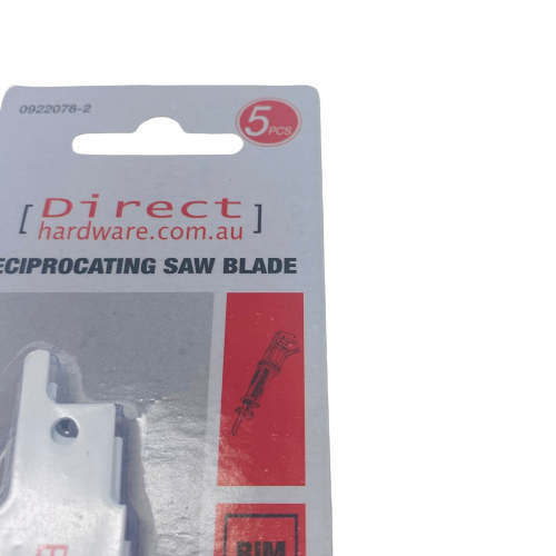 Reciprocating Saw Blades - 225mm / 5-8TPI (Packs of 5)