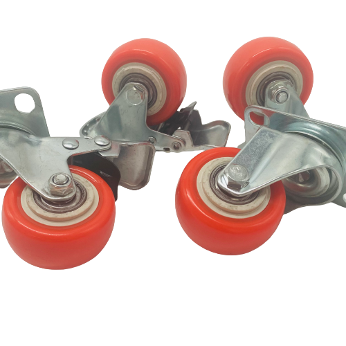 2" (50mm) Heavy Duty Swivel Castor Wheels - 4 Piece Set