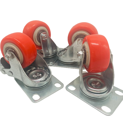 2" (50mm) Heavy Duty Swivel Castor Wheels - 4 Piece Set