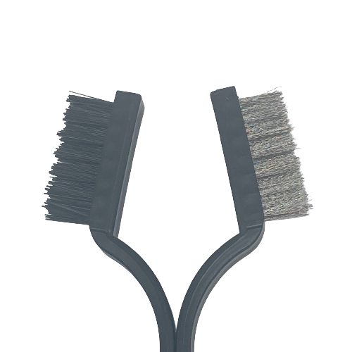 3 Piece Wire Brush Set - Brass, Stainless, Nylon