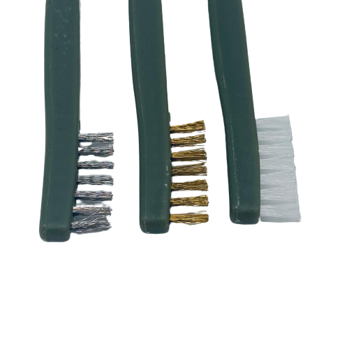 Double Ended Wire Brush Set - 3 Piece Set