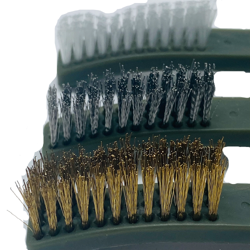 Double Ended Wire Brush Set - 3 Piece Set