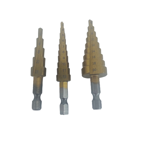 3 Piece Set Step Drill Bit (4-20mm)