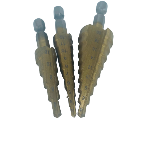 3 Piece Set Step Drill Bit (4-20mm)