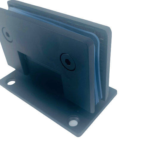 90° Black Stainless Steel Shower Door Hinge