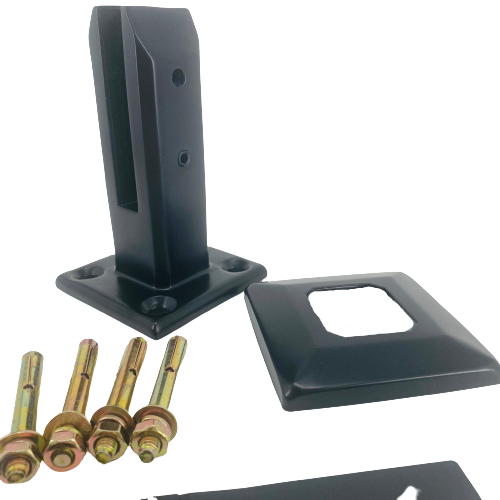 Black Stainless Steel Balustrade Glass Clamp