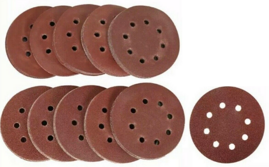 125mm Mixed Orbital Sanding Disc - 100 Pieces
