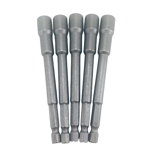 10mm Socket x 100mm Long Hex Socket - 5 Pieces