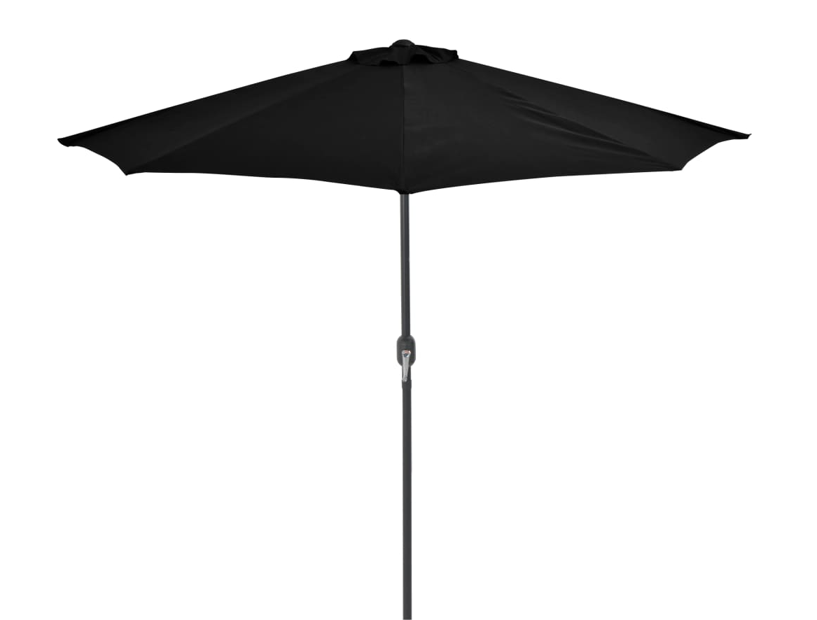 Half Size Canopy Compact Garden / Patio Umbrella (Black Color)