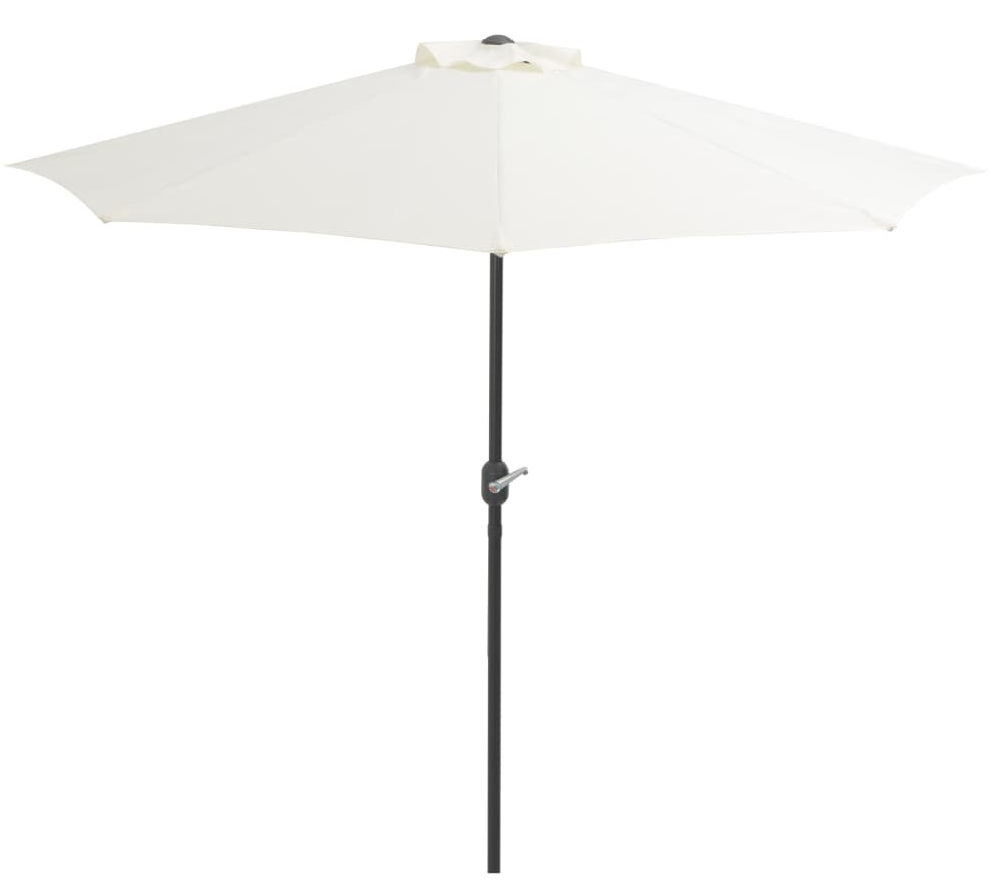 half patio umbrella australia Half Size Canopy Compact Garden / Patio Umbrella (Creme Color)