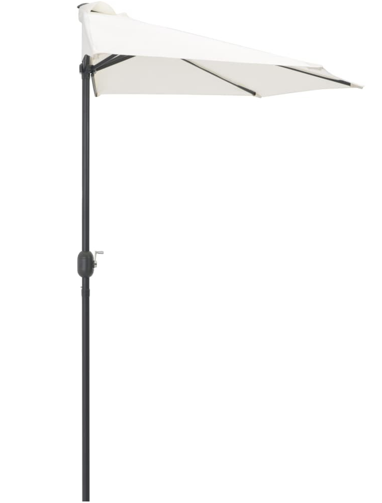 Half Size Compact Garden Umbrella (Cream)