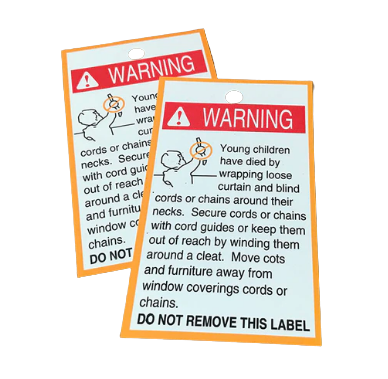 Blind Parts - Child Safety Warning Label