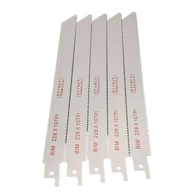 Reciprocating Saw Blades - 225mm / 10TPI (Packs of 5)