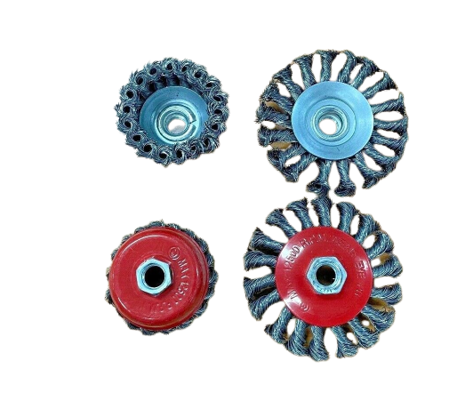 4 Pieces Metal Wire Grinder Brush Set