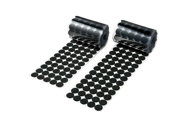 Adhesive HOOK AND LOOP Fastening Dots WHITE / BLACK