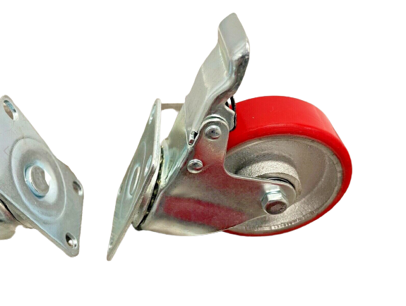 5" (125mm) Heavy Duty Swivel Castor Wheels - 4 Piece Set