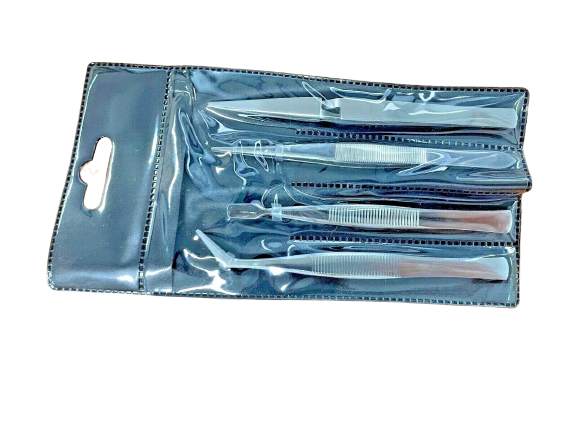 4 Piece Precision Tweezer Set
