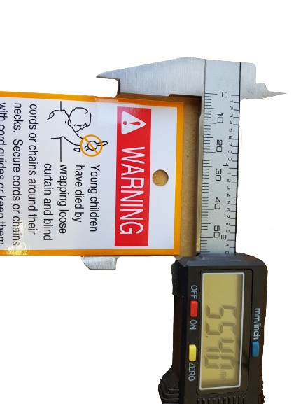 Blind Parts - Child Safety Warning Label