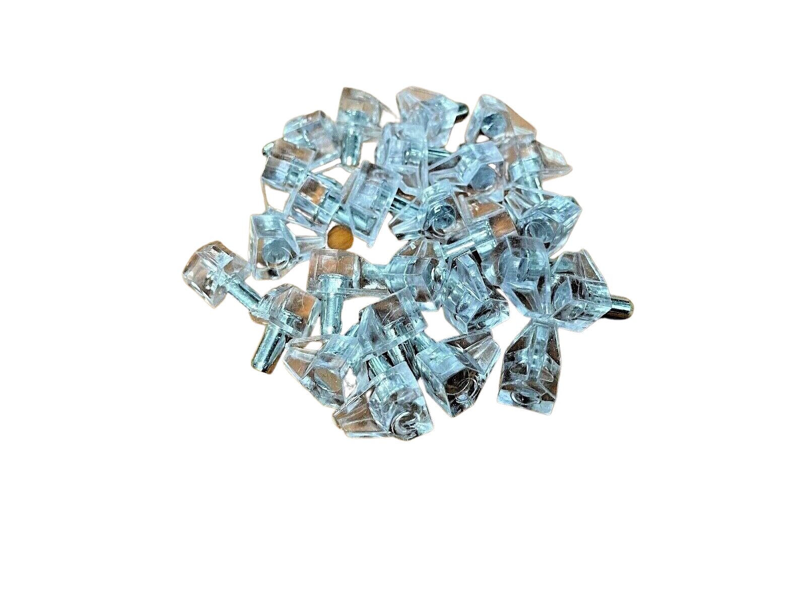 White / Clear Shelf Support Pin - Suit 5mm Hole