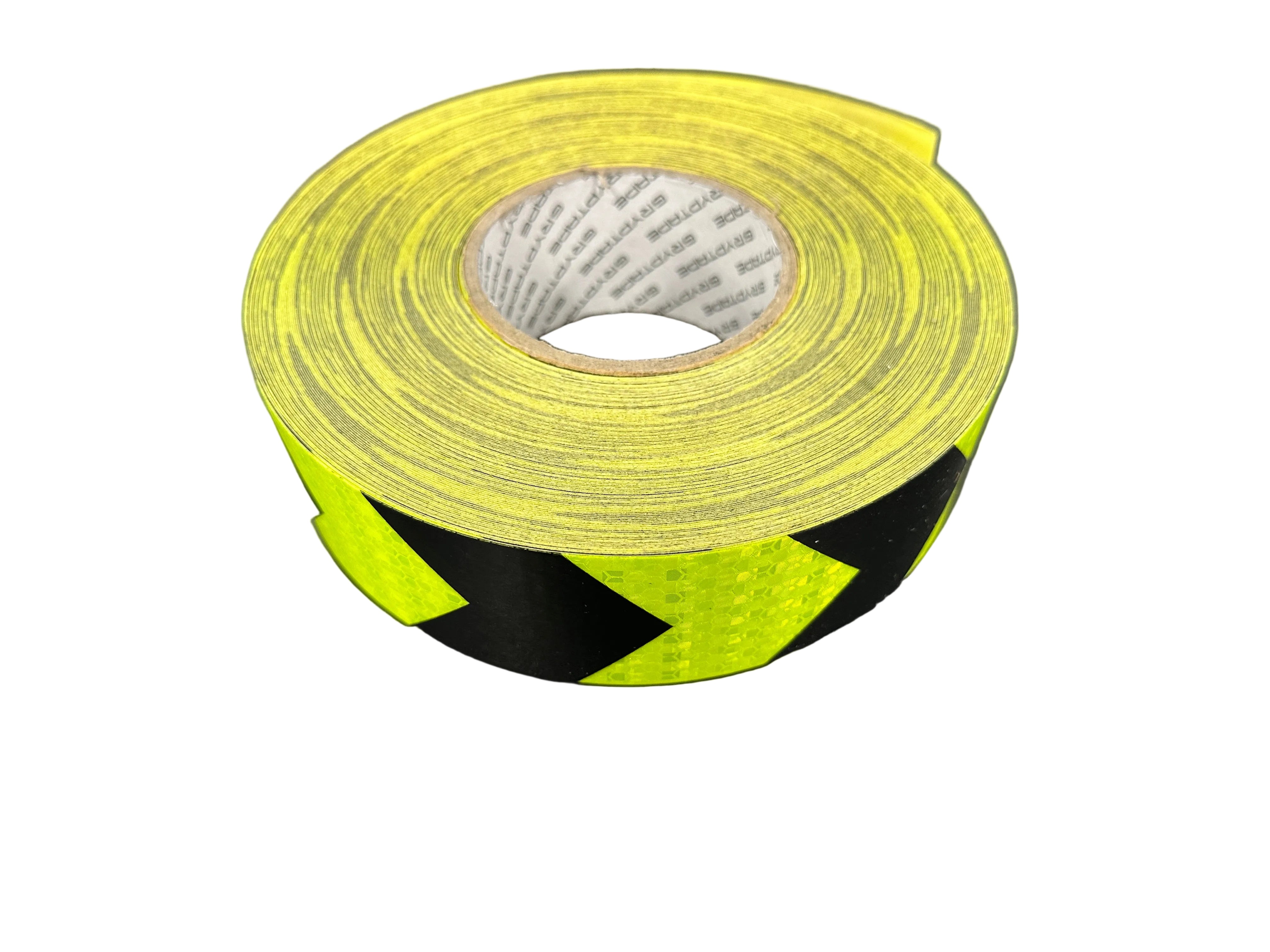 Reflective Safety Vehicle Tape - ARROW Black/Yellow - 50mm Width Adhesive