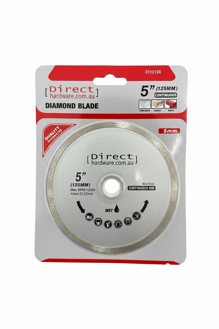 Grinder Blades - 125mm Masonry Diamond (Continuous)