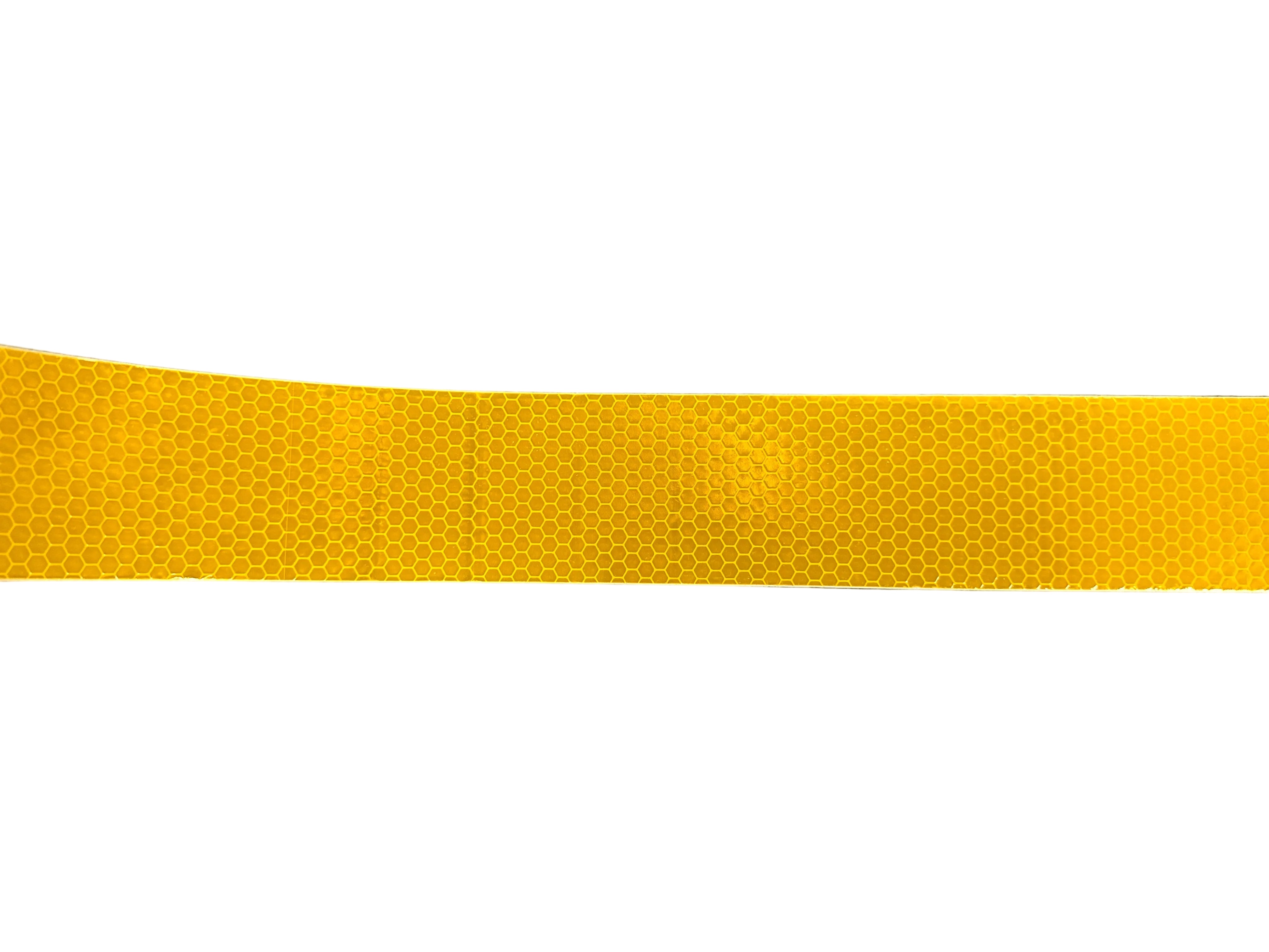 Reflective Safety Vehicle Tape - Amber - 50mm Width Adhesive