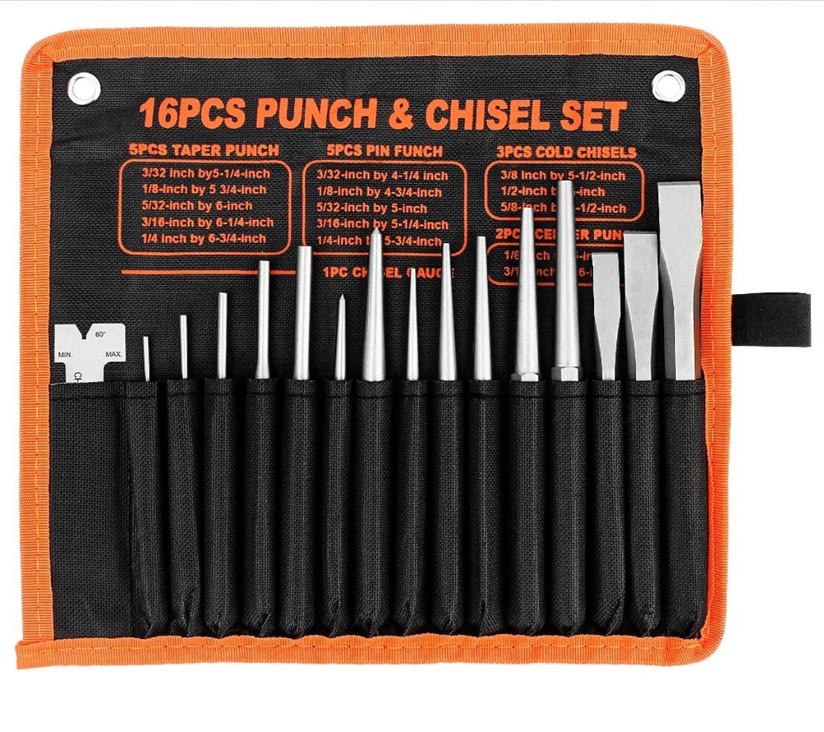 16 Piece Punch & Cold Chisel Set