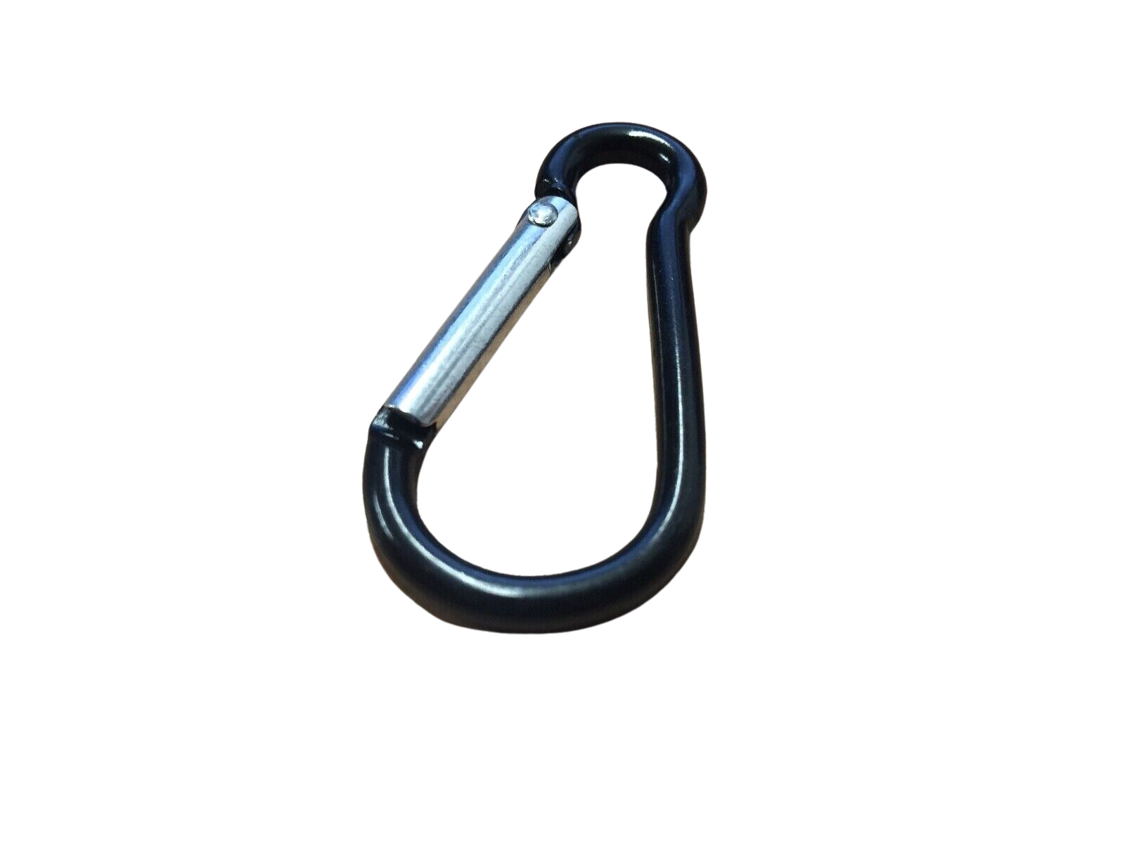 Carabiner Snap Hook Clip Black Key Ring Clasp 47 x 24mm