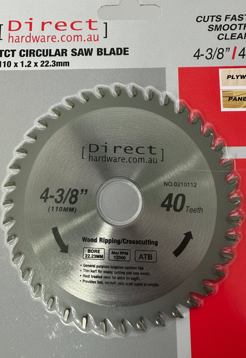 Circular Saw Blade 110mm 40T Aluminium Wood
