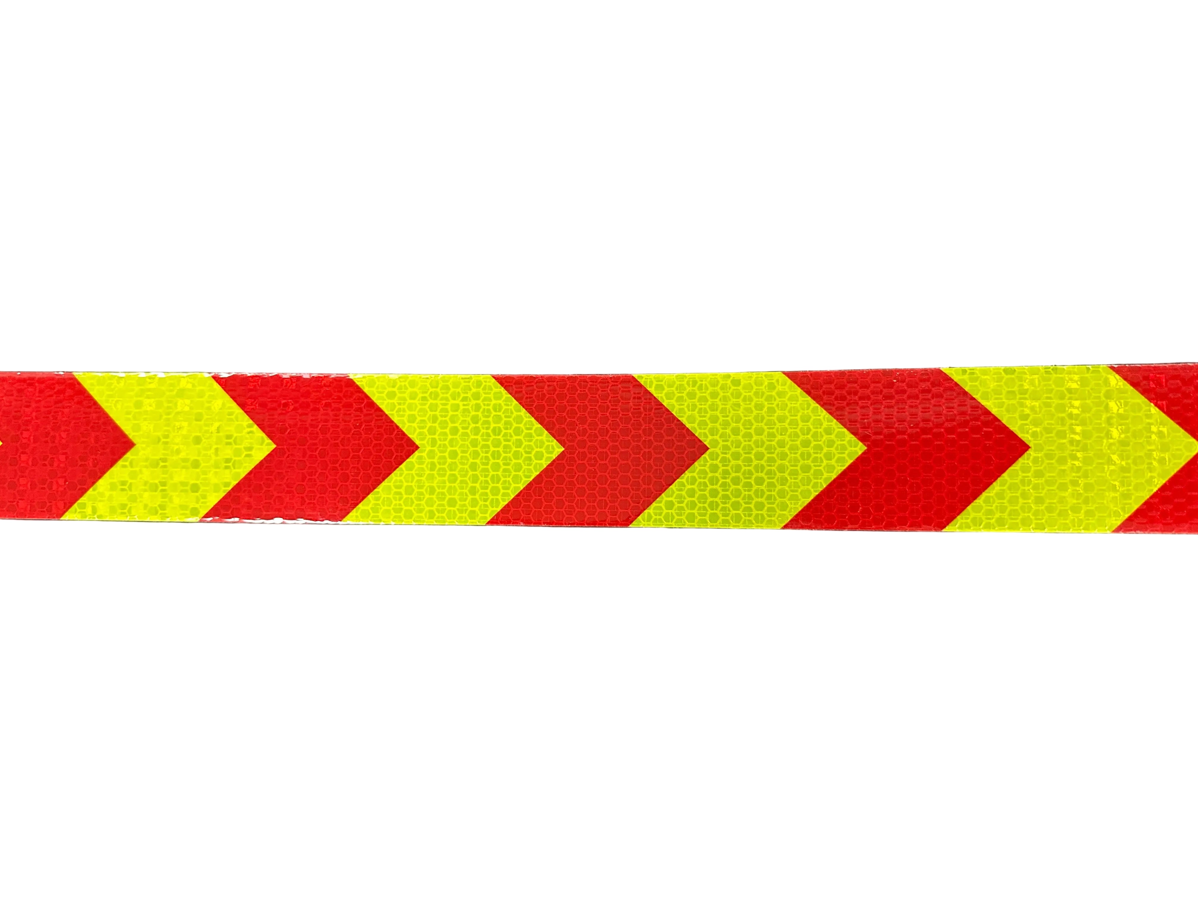 Reflective Safety Vehicle Tape - ARROW Red/Yellow - 50mm Width Adhesive