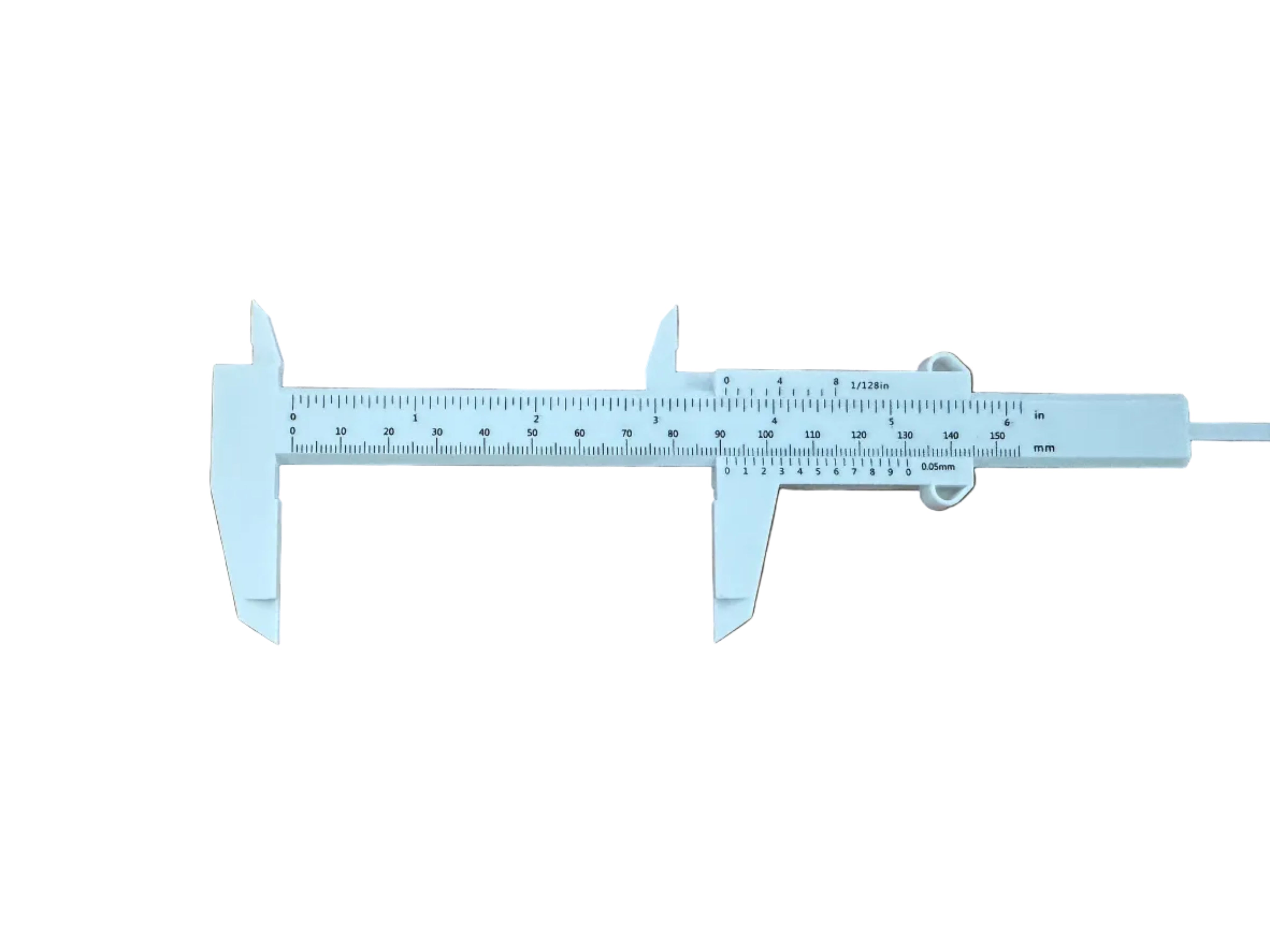 Plastic Vernier Caliper 150mm 6" Imperial Metric