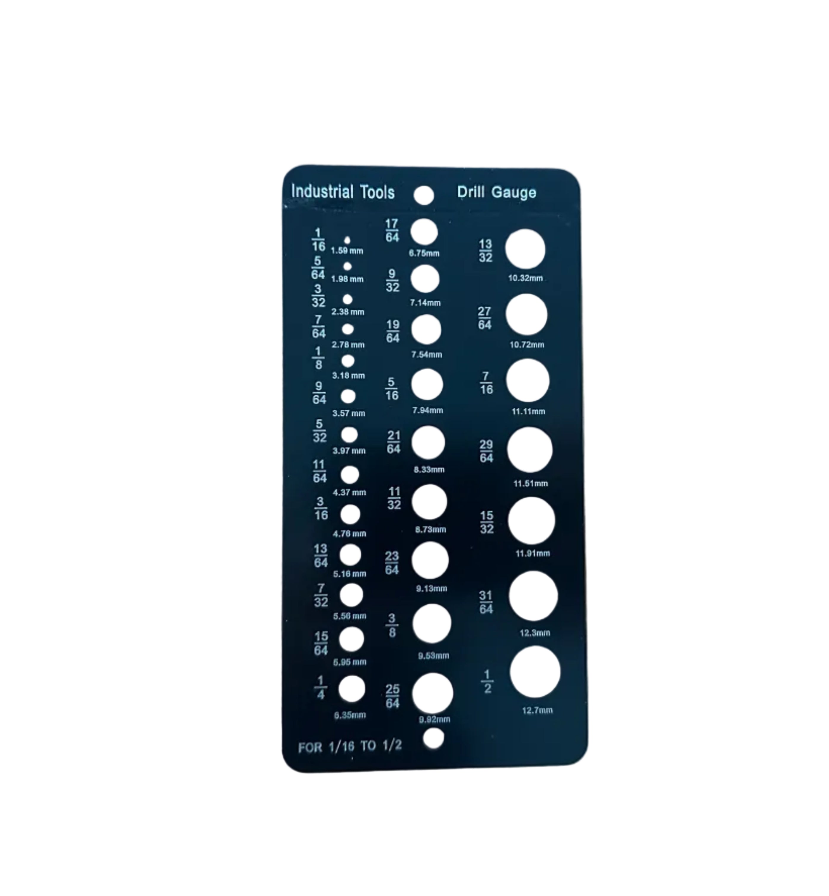 Drill Hole Metric / Imperial Screw Wire Gauge