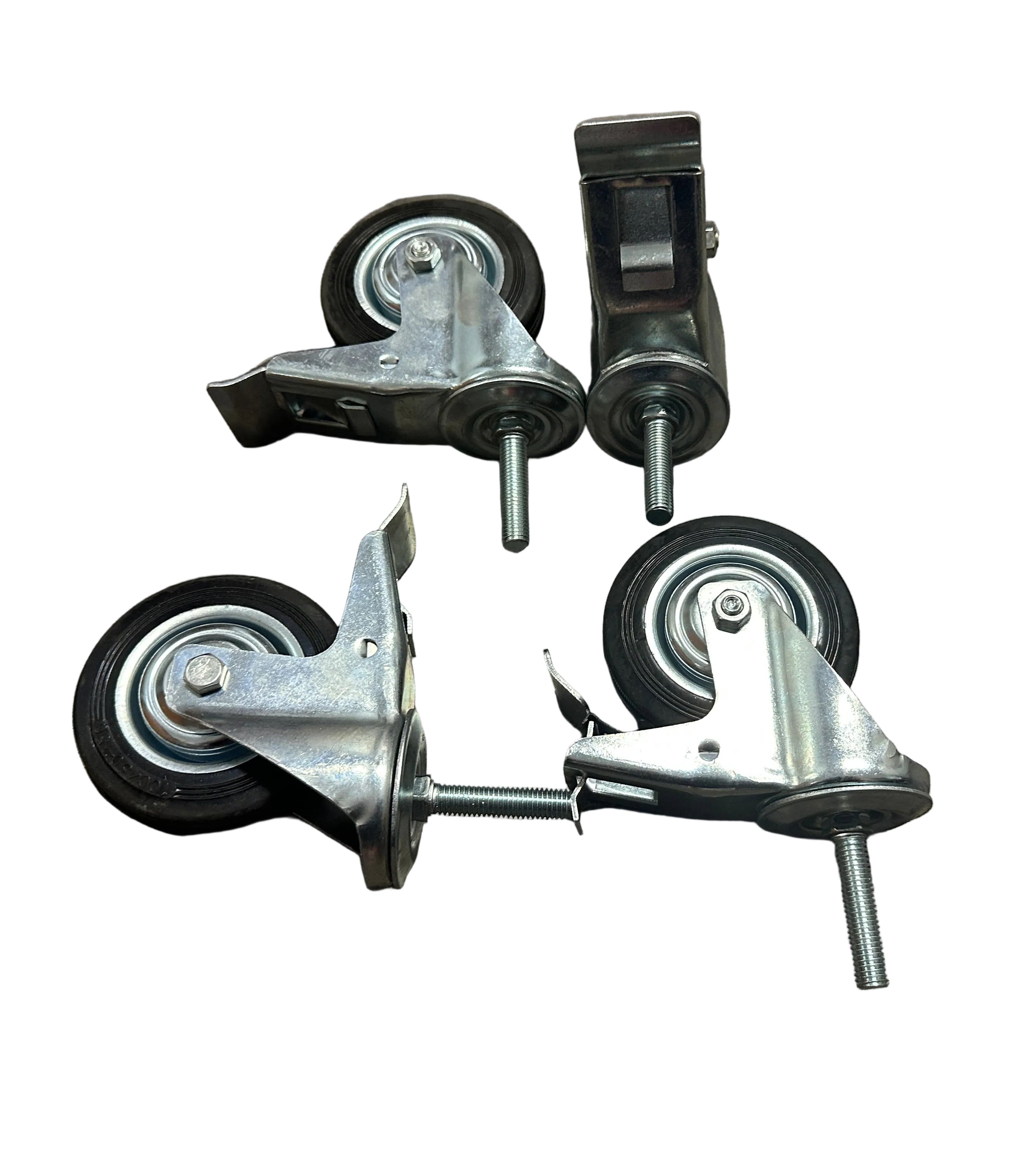 4" (100mm) Heavy Duty Swivel Castor Wheels M12-50mm - Set of 4