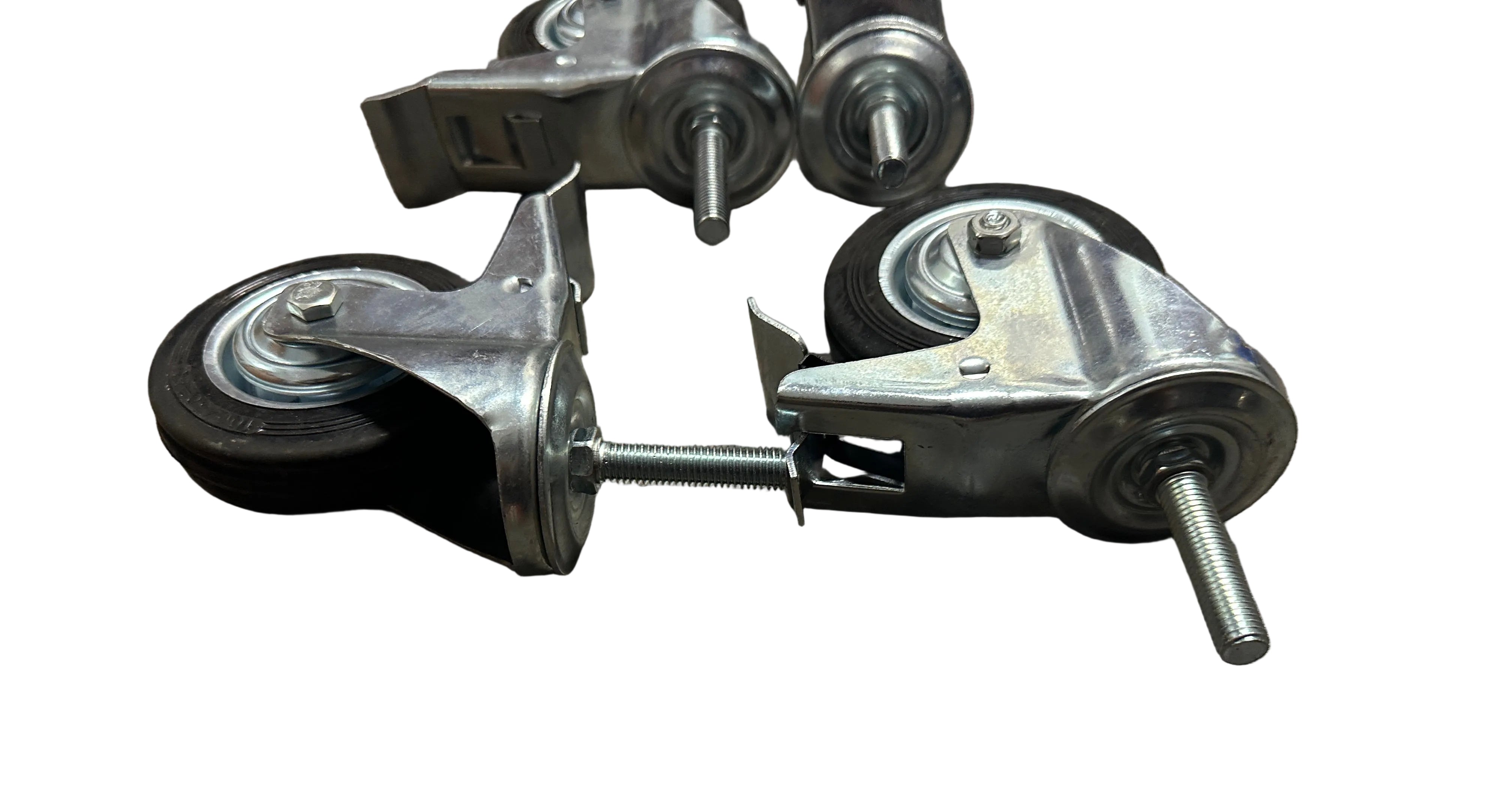 4" (100mm) Heavy Duty Swivel Castor Wheels M12-50mm - Set of 4