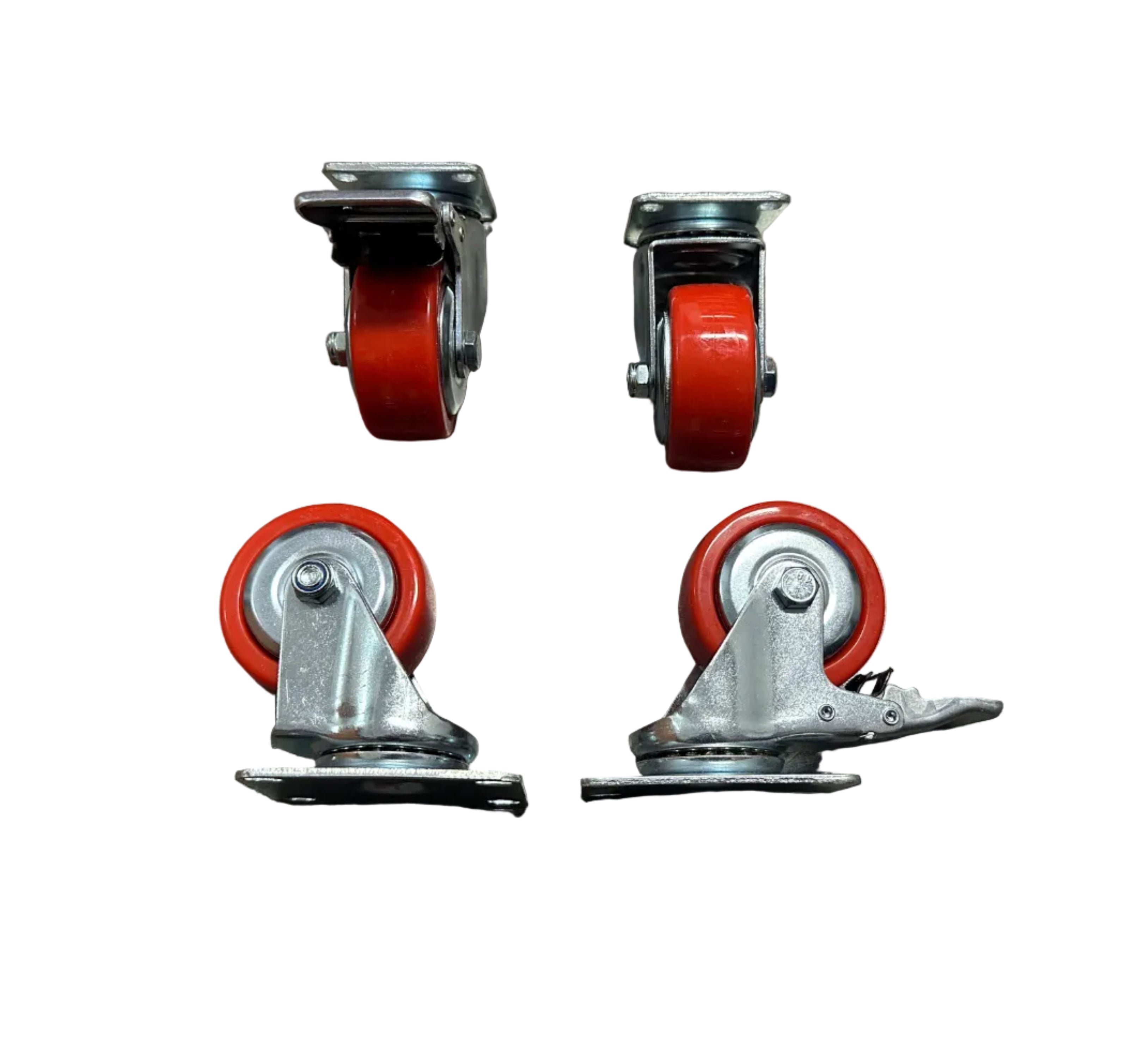 3" (75mm) Heavy Duty Swivel Castor Wheels - Set of 4