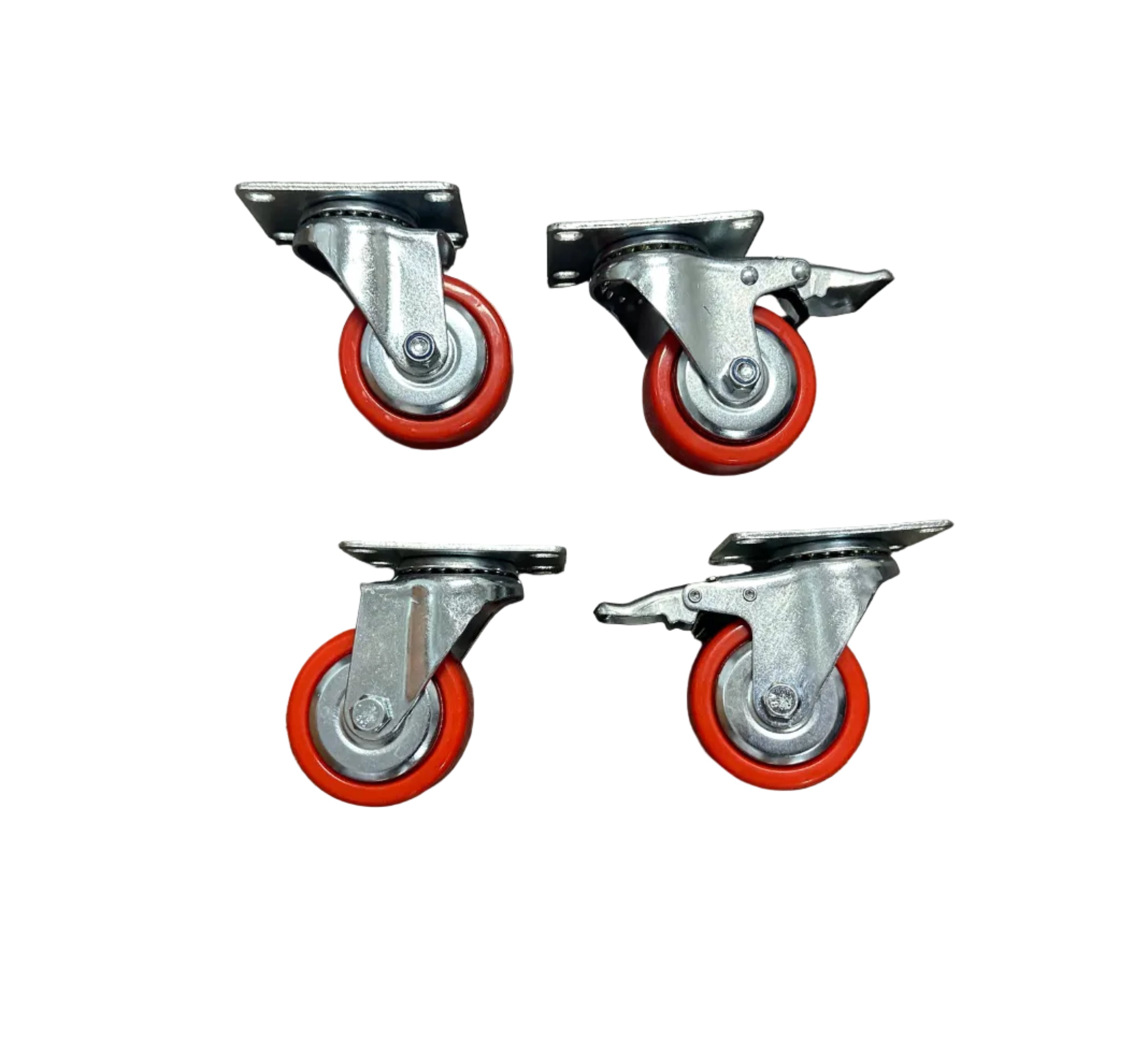 3" (75mm) Heavy Duty Swivel Castor Wheels - Set of 4