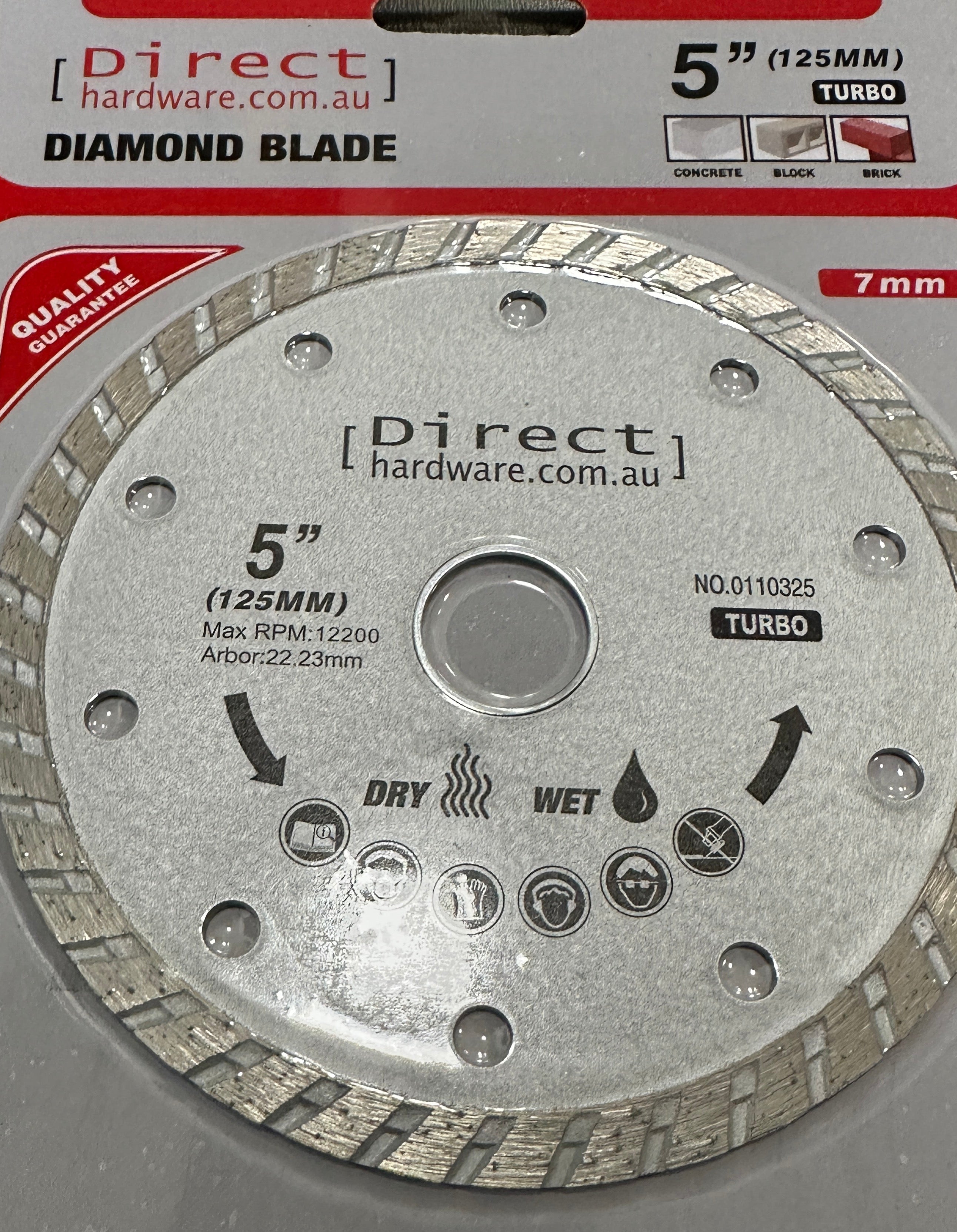 Grinder Blades - 125mm Masonry Diamond (Turbo)