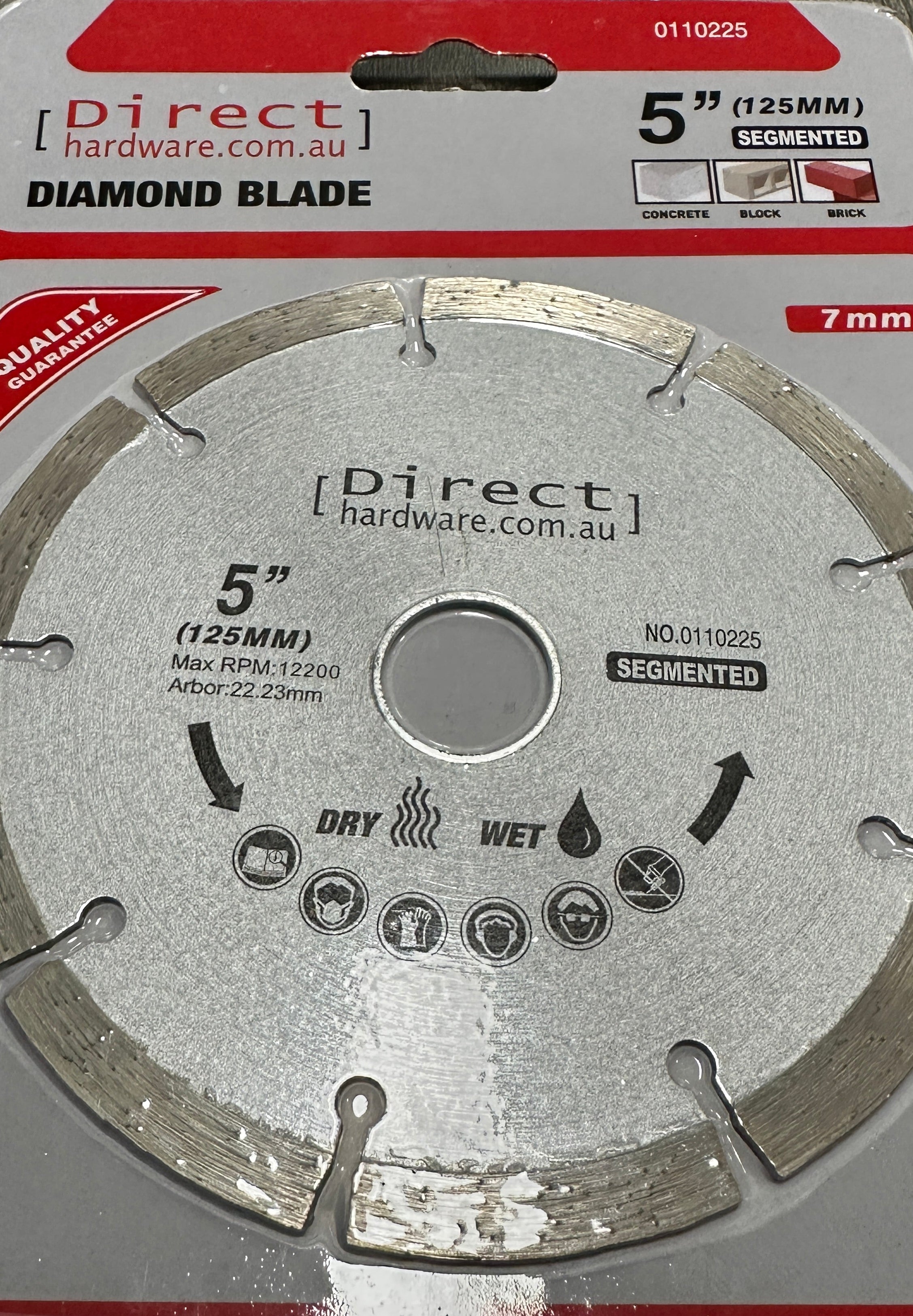 Grinder Blades - 125mm Masonry Diamond (Segmented)