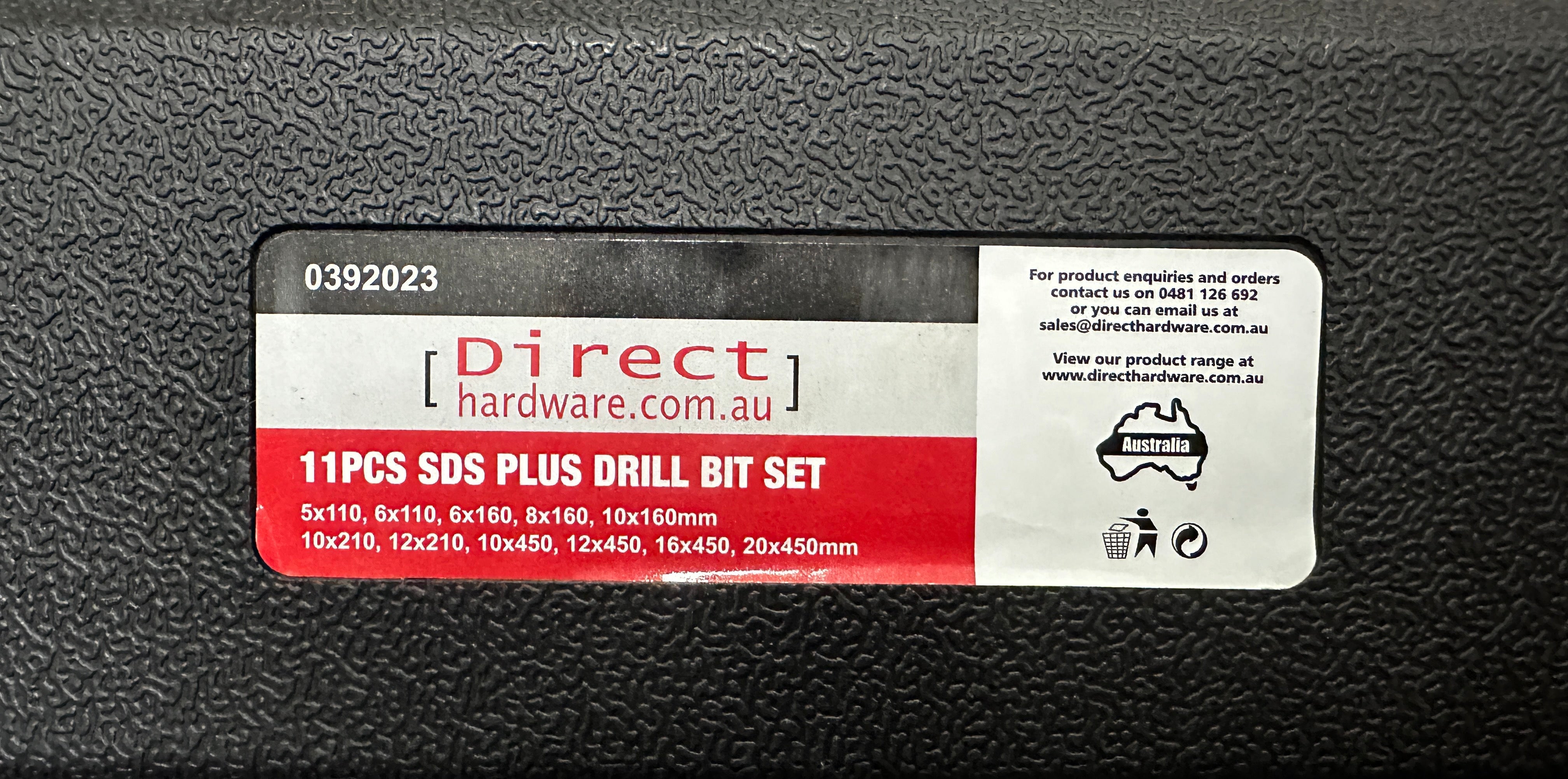 SDS Plus Rotary Hammer Drill Bit 11 Piece Set 450mm