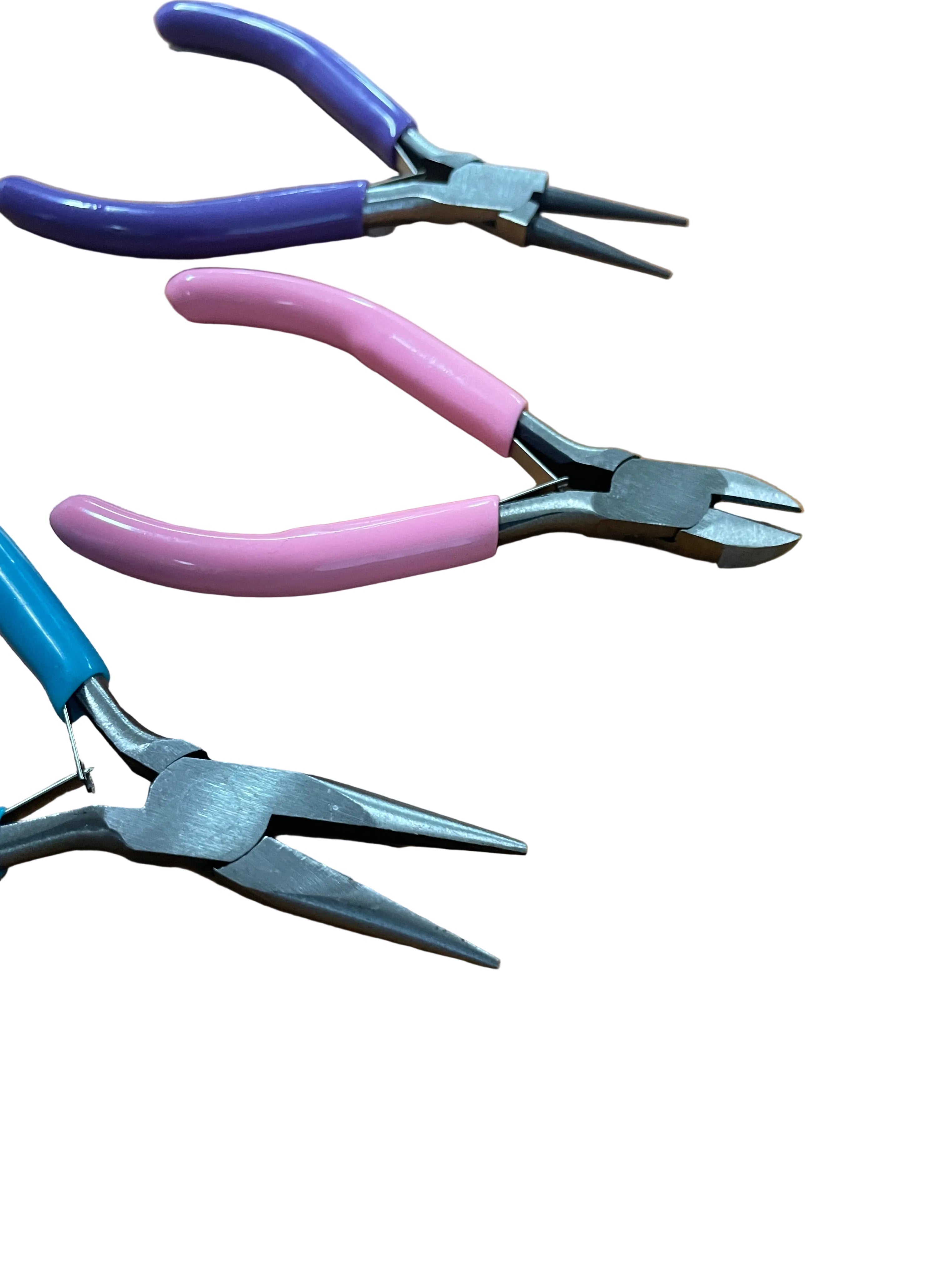 3x Jewellery Making Pliers Round Nose / Side Cutter
