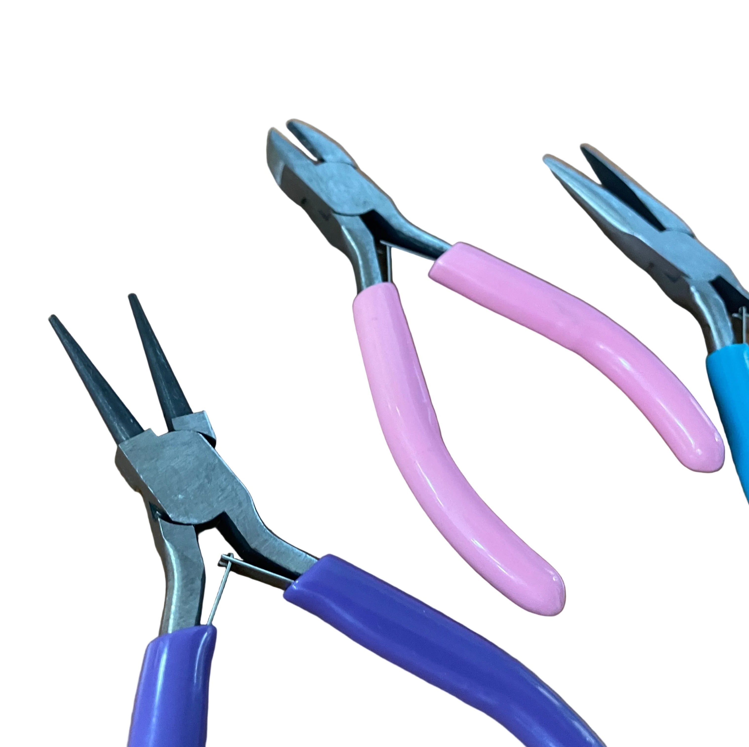 3x Jewellery Making Pliers Round Nose / Side Cutter