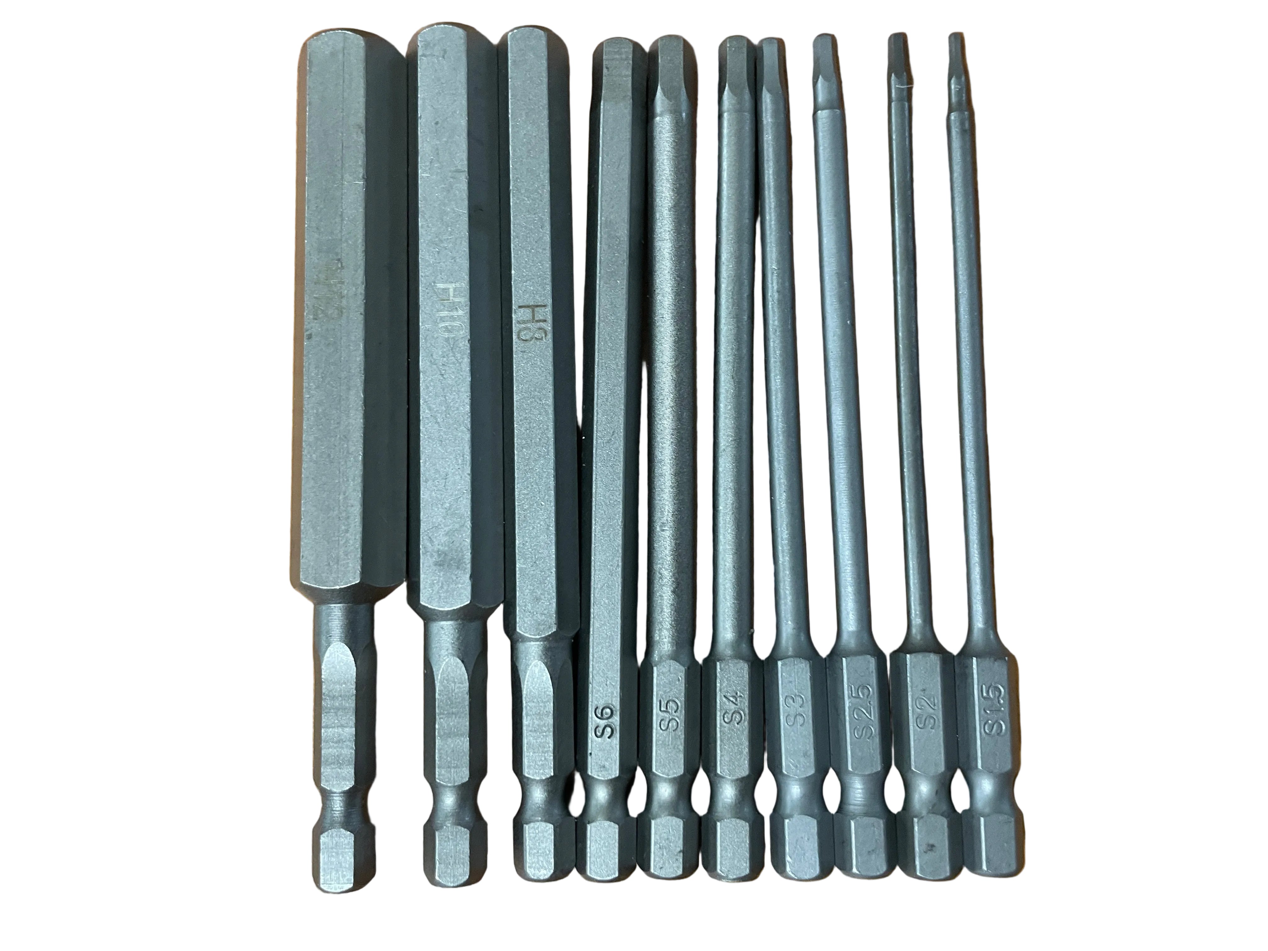100mm Allen Key Drill Driver Bit (Set of 10)
