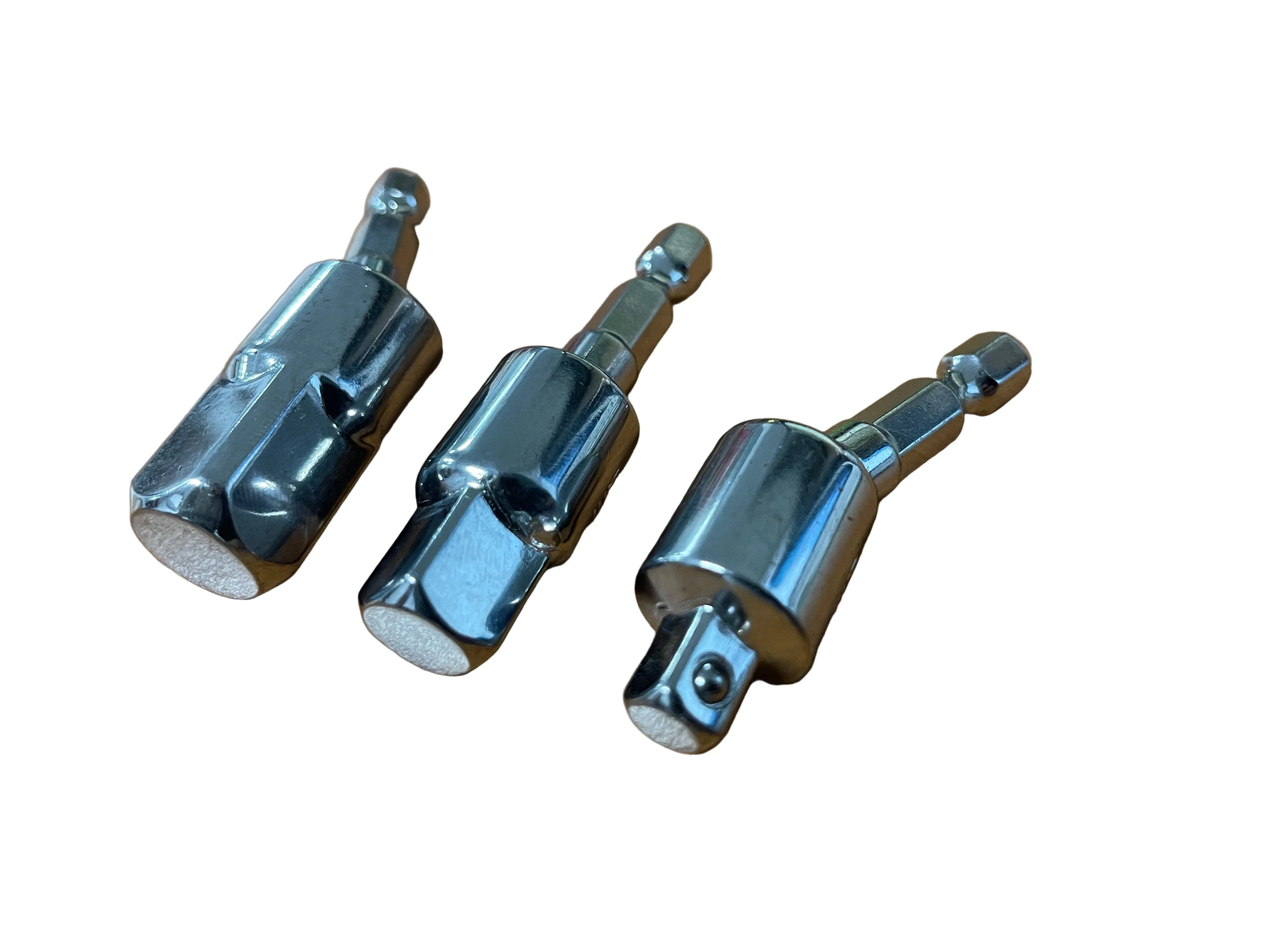 x3 Set 1/2" 1/4" 3/8" Swivel Socket Adaptor Set Hex Shank Bits
