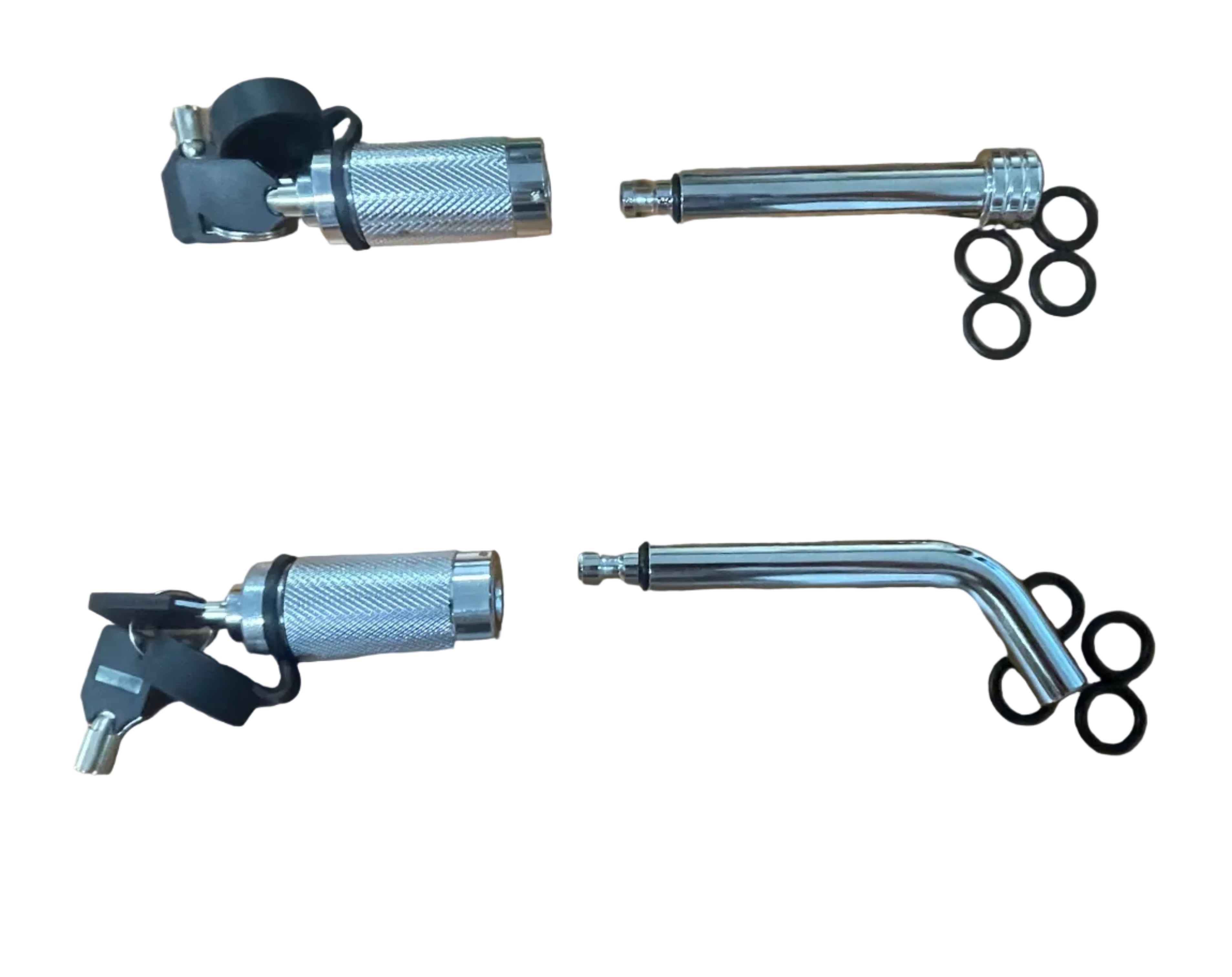 Lockable Anti Theft Hitch Pin Straight or Bent