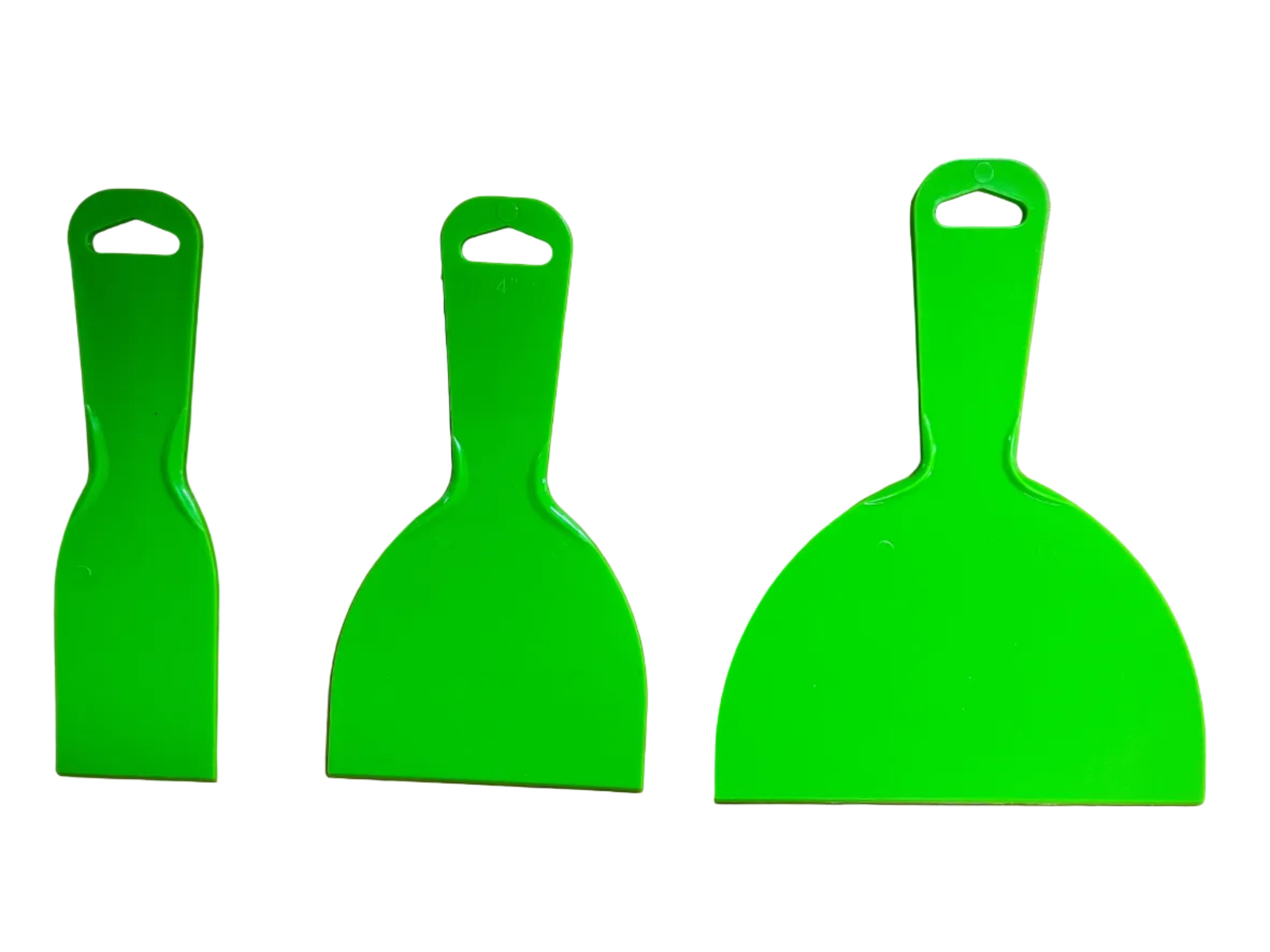 Set of 3 Plastic Flexible Scraper