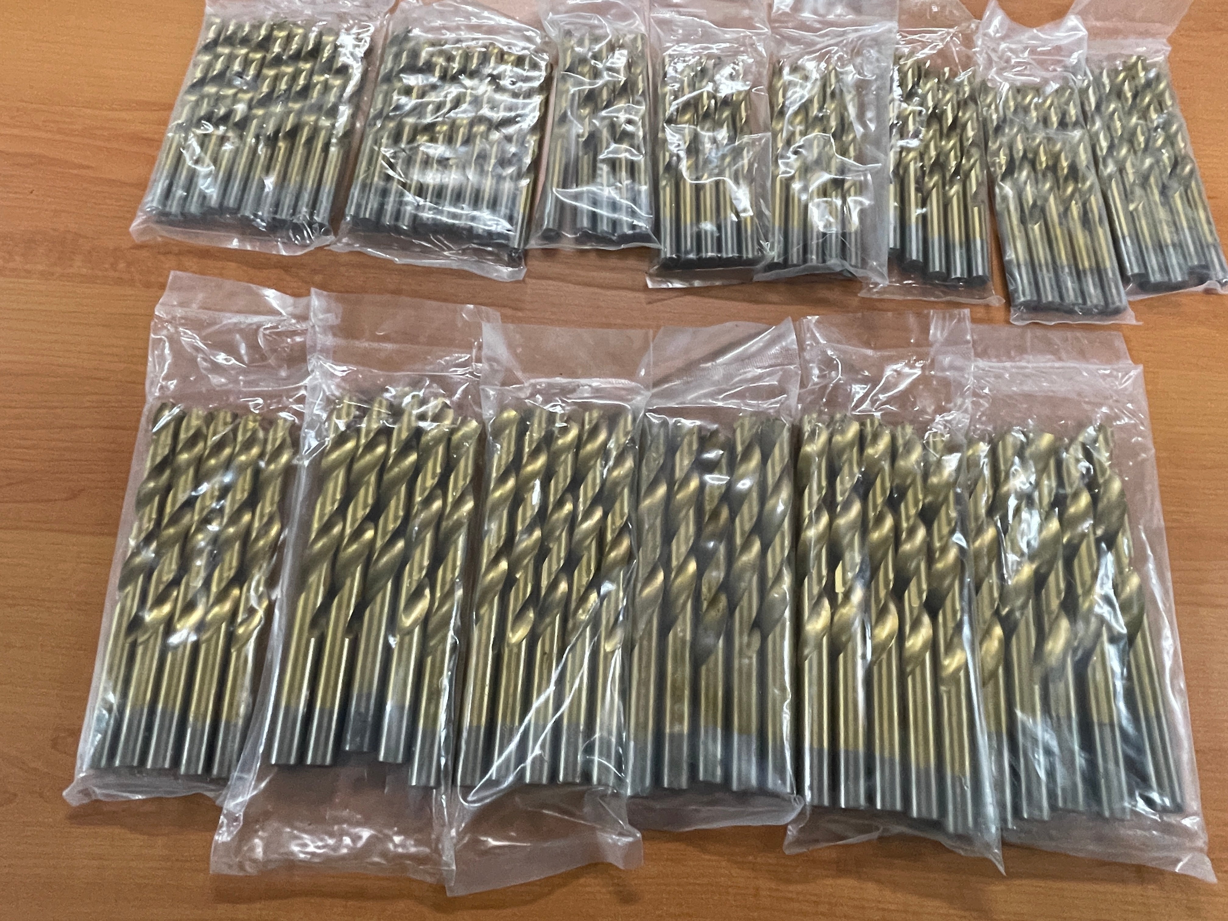 1mm-14mm 10 Pack Titanium Drill Bits Straight Shank For Wood Aluminium